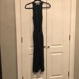 Zara satin button up Maxi dress